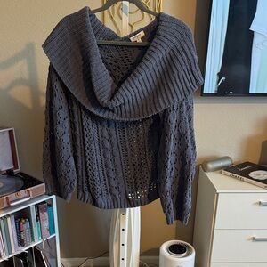 Cozy Gray Knit Sweater